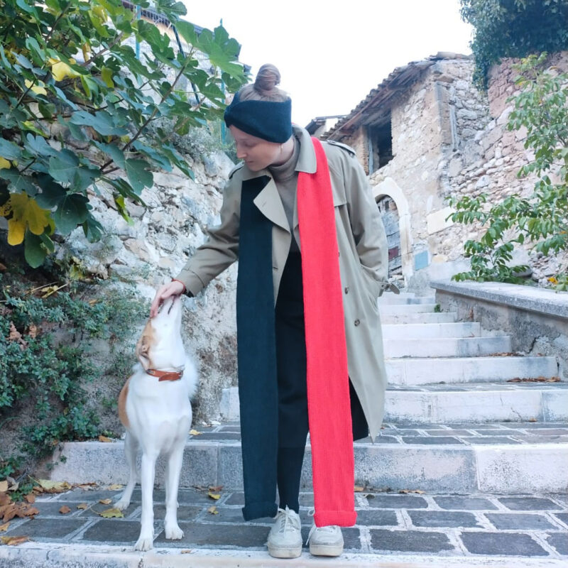 Sciarpa slim Bicolore